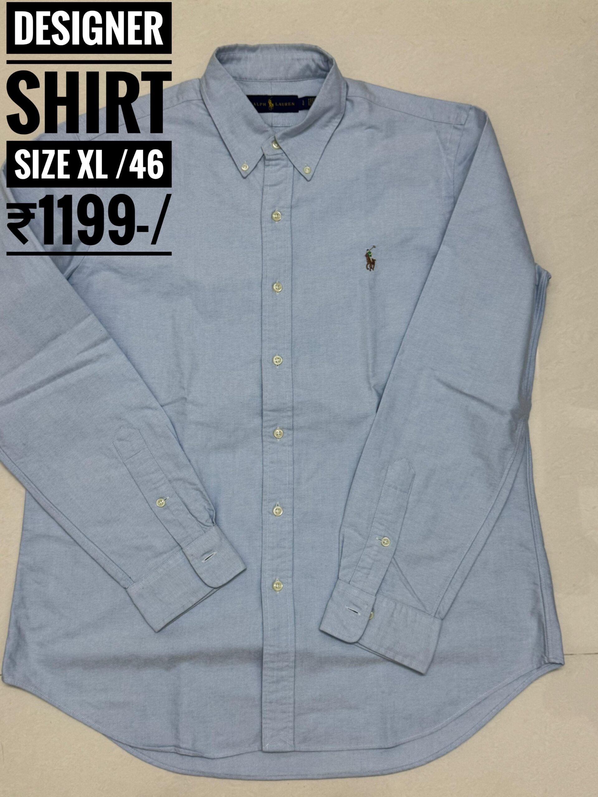 Authentic Ralph lauren
Size xl /46
₹1199-/