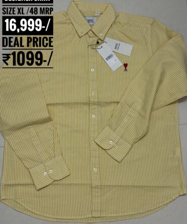 Authentic ami paris
Size xll /48
Mrp 16,999-/
Deal price ₹1099-/