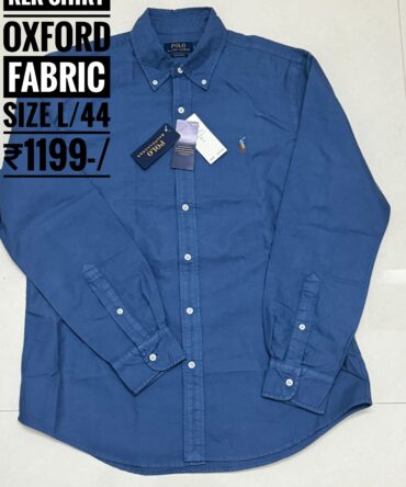 Authentic Ralph lauren
Oxford fabric
Size L/44
₹1199-/