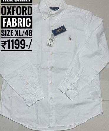 Authentic Ralph lauren
Oxford fabric
Size xL/48
₹1199-/