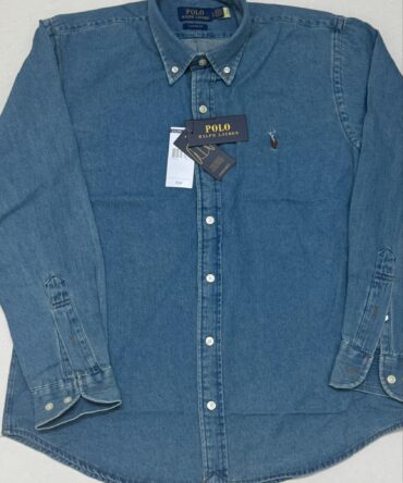 Authentic Ralph lauren 
Denim shirt ( stretching fabric)
Size xl /44
Mrp $138
Deal price ₹1099-/