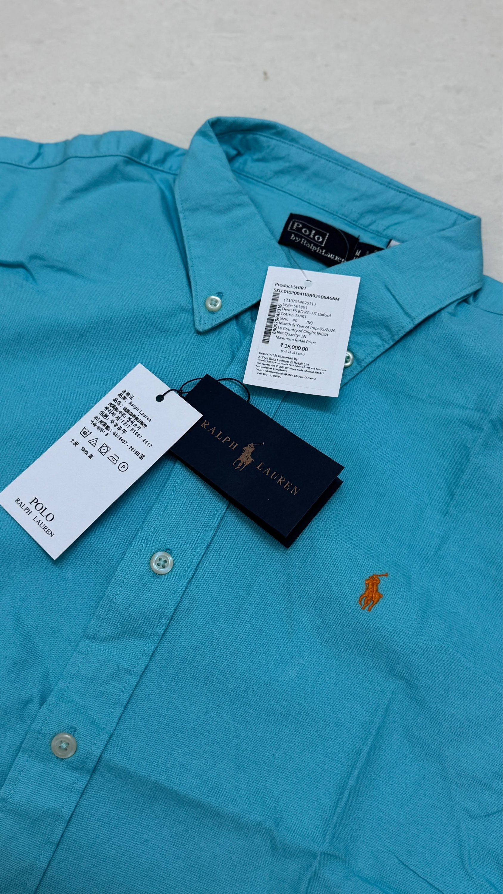 Collective stock
Ralph lauren shirt
Mrp 18,000-/
Size M/40
₹1299-/ - Image 4