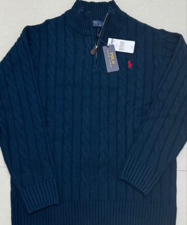 Ralph lauren 
Half zipper cable knitting 
Size xl /42
₹1099-/
